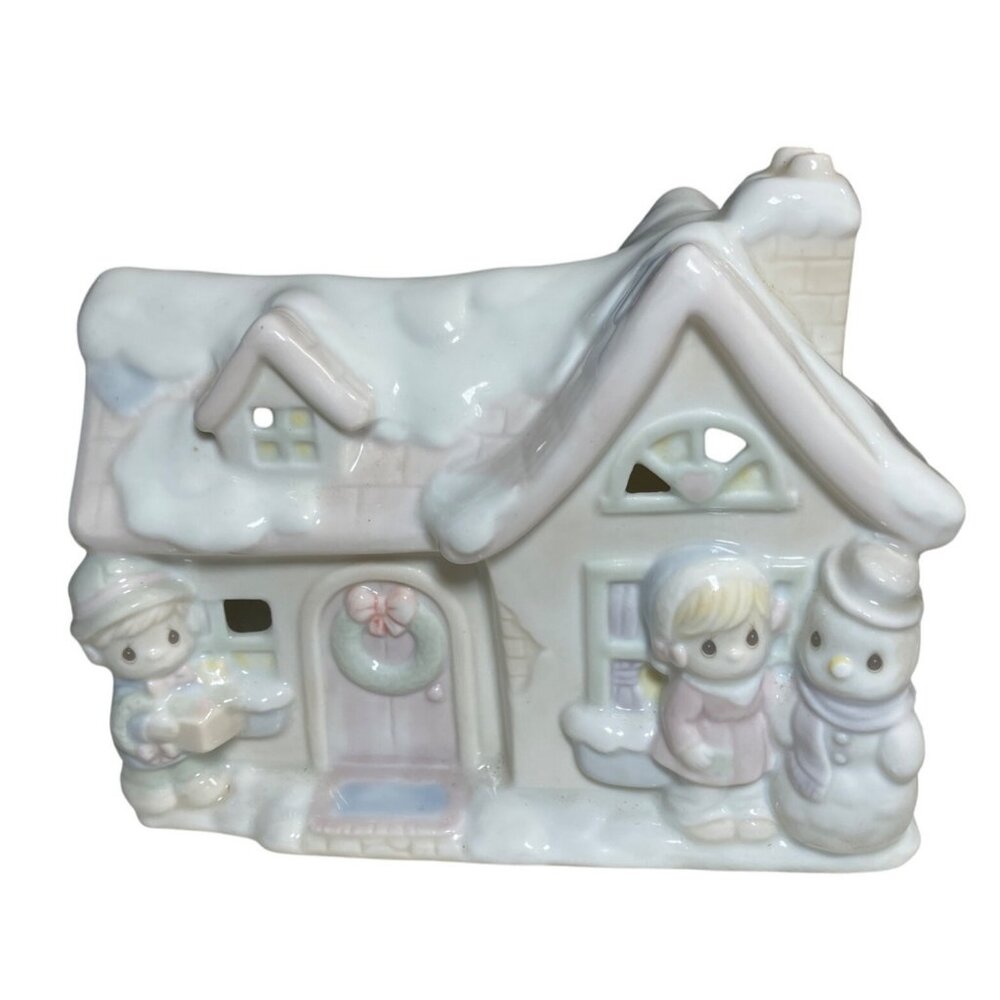 Precious Moments 1994 Ceramic Holiday Night Light Sugar Town House